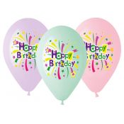 Balon gumowy balony premium Hel \\ 5 szt mix 330mm 13cal Godan (gs120/751)