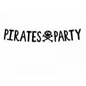 Girlanda Baner Piraci - Pirates Party, czarny, 14x100cm Partydeco (GRL86-010)