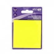 Notes samoprzylepny Strigo NEONOWE żółty 50k [mm:] 75x75 (SSN032)