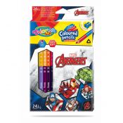 Kredki ołówkowe Patio Avenger Disney Kids Colorino Dwukolorowe 24 kol. (91406PTR)