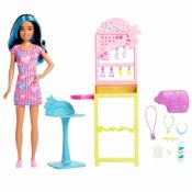 Lalka Barbie Skipper zestaw przekłuwanie uszu (HKD78)