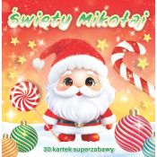 Kolorowanka Święty Mikołaj 3D