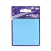Notes samoprzylepny Strigo NEONOWE niebieski jasny 50k [mm:] 75x75 (SSN028)