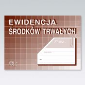 Druk offsetowy Ewidencja środków trwałych A5 A5 32k. Michalczyk i Prokop (K-8)