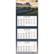 Kalendarz ścienny TRÓJDZIELNY 825mm x 340mm Interdruk (WIDOKI)