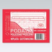 Druk samokopiujący Michalczyk i Prokop Podatki polecenie przelewu/wpłata gotówkowa 2-odc. A6 80k. (471-5)