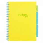 Kołozeszyt (kołobrulion) Strigo PADS NEON żółty A4 100k. 80g linia (PADS083)