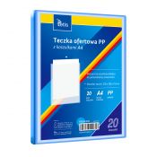 Teczka plastikowa niebieska A4  20 koszulek 5903242104817 A4 niebieski Tetis (BT630-N20)
