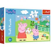 Puzzle Trefl Peppa Pig Zabawy w gronie przyjaciół 60 el. (17356)