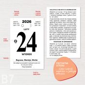 Kalendarz ścienny ZDZIERAK FAMILIJNY B7 Press
