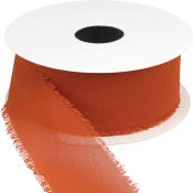Wstążka Titanum Craft-Fun Series szyfonowa strzępiona 40x10 [mm x m] miedziana (WJ40-10-020)