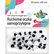 Oczy samoprzylepne Titanum Craft-Fun Series ruchome 10mm