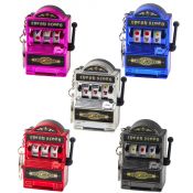 Brelok Mini Maszyna Kasynowa Slot Automat Ruchomy Drążek Mix Kolor Lean (22104)