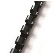 Grzbiety do bindowania plastikowe 25 mm czarne (405252)