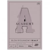 Blok rysunkowy ACADEMY A3 /20 100g A3 biały 100g 20k (5902277331717)