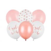 Balon gumowy Partydeco Bride to be, mix mix 300mm (SB14P-328-000-6)