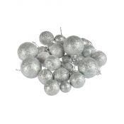 Bombki mix 2-4cm srebrne plastik Arpex (BN6431SRE-7598)