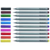 Cienkopis Grip Finepen 0,4 karminowy 0,4mm 1kol. Faber Castell (FC151626)