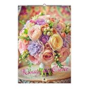 Kalendarz ścienny Kwiaty dla Ciebie 320mm x 470mm Pan Kalendarzyk (A3 V.3)