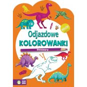 Książeczka edukacyjna Zielona Sowa Odjazdowe kolorowanki. Dinozaury