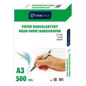 Papier kancelaryjny A3 linia [mm:] 297x420 Interdruk (PAKAL)