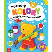 Książeczka edukacyjna Aksjomat Poznaję kolory. Uczę się, koloruję, naklejam. 3+