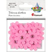 Kwiaty Titanum Craft-Fun Series samoprzylepne (2324043-pink)