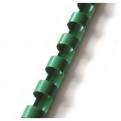Grzbiety do bindowania A4 zielony plastik śr. 6mm Argo (405065)