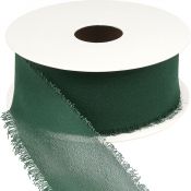 Wstążka Titanum Craft-Fun Series szyfonowa strzępiona 40x10 [mm x m] zielony butelkowy (WJ40-10-012B)
