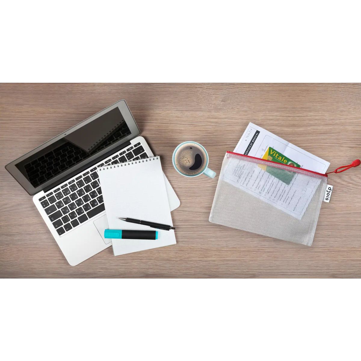 Teczka plastikowa na suwak Djois A5 przezroczysta 230 mic. Tarifold (509023 TR)