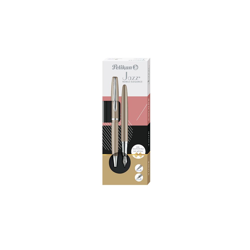 Zestaw piśmienniczy Pelikan Jazz Noble Elegance Taupe pióro+długopis (400198412)