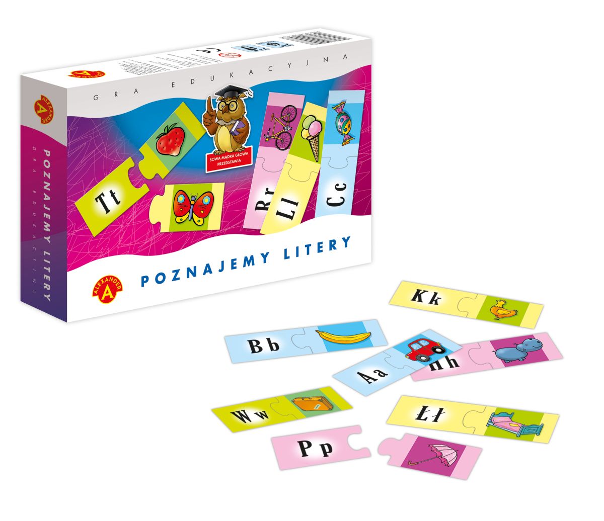Gra edukacyjna poznajemy litery Alexander (5906018004809)