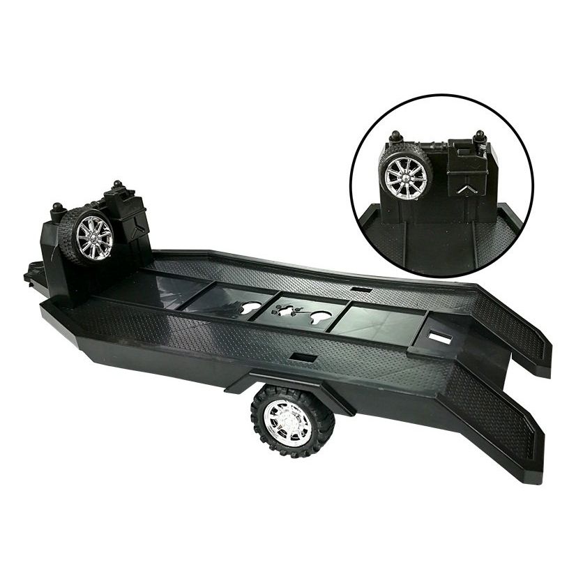 Samochód Lean Zestaw Pojazdów Czerwony Monster Truck Czarne BMW Laweta 58 cm (9268)