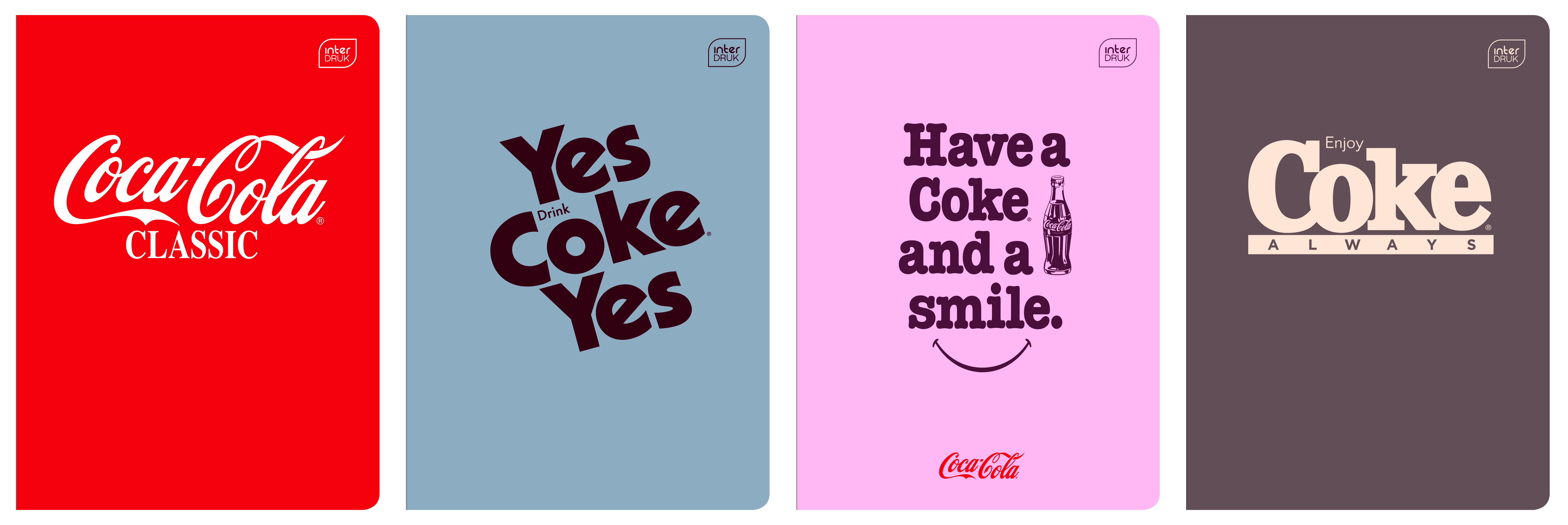 Zeszyt HYBRID COCA COLA A5 60k. 70g linia Interdruk