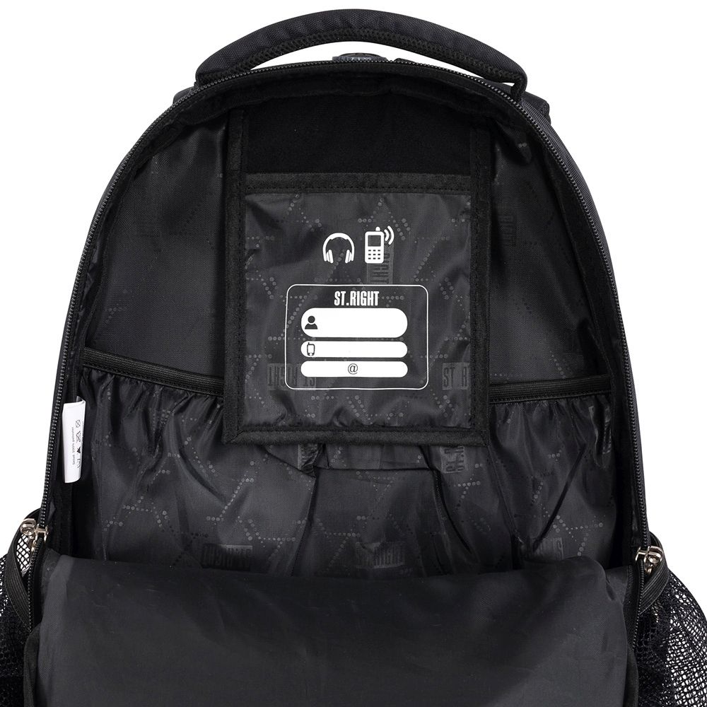 Plecak Stright BLACK VINTAGE 5903235674686 4-KOMORY St.Right (BP-05)