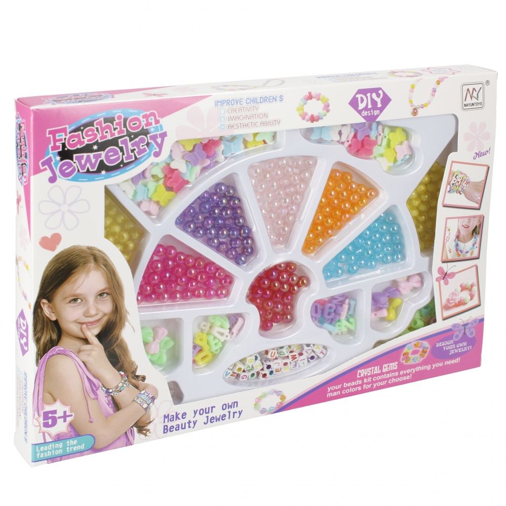 Koraliki dla dziewczynki do nawlekania Mega Creative (532515)