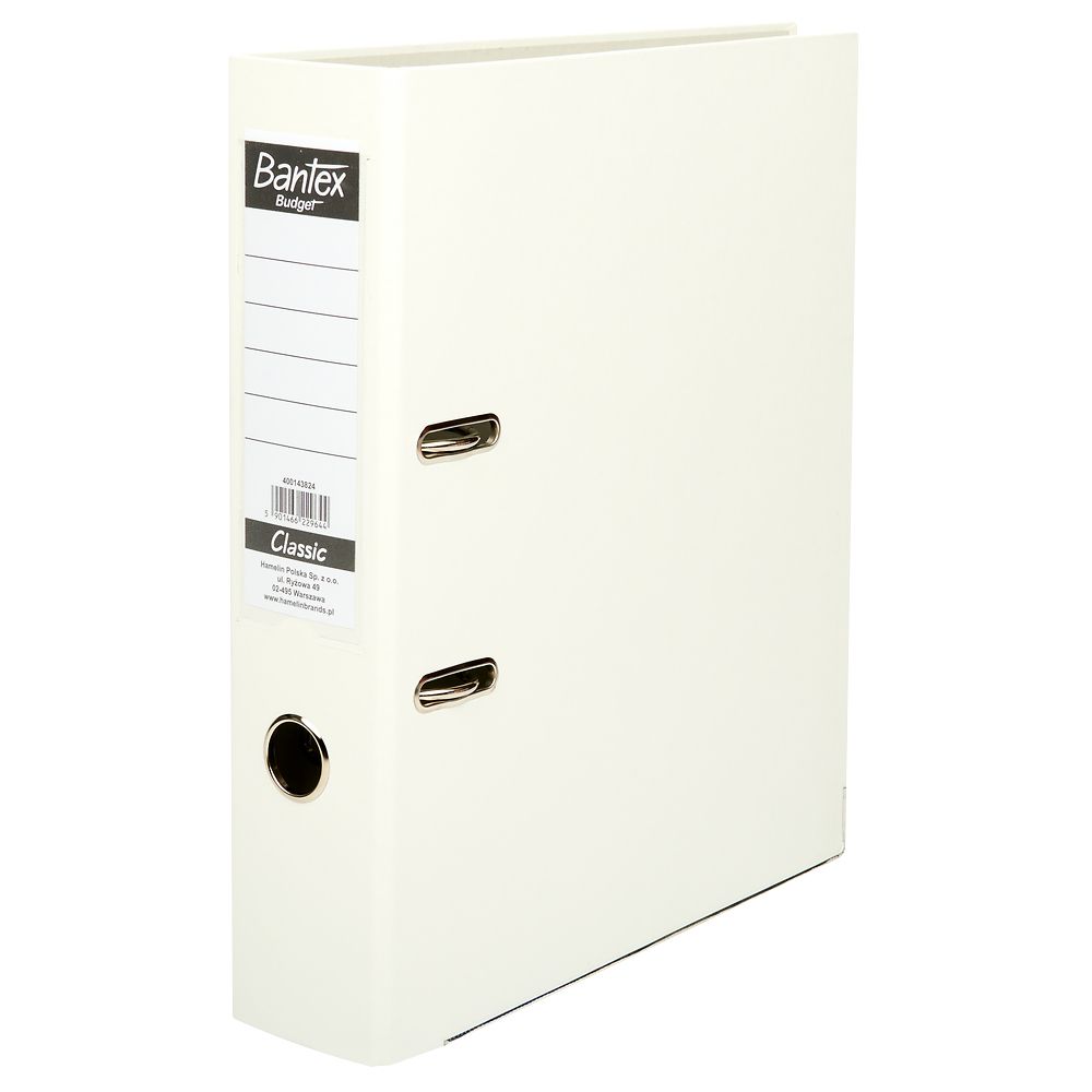 Segregator dźwigniowy Bantex Classic A4 75mm biały (400143824)