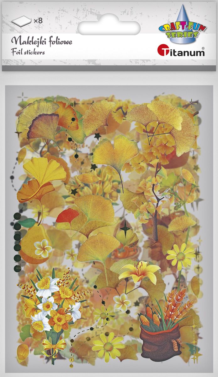 Naklejka (nalepka) Craft-Fun Series Naklejki foliowe 8 plansz Titanum (25YZ008)