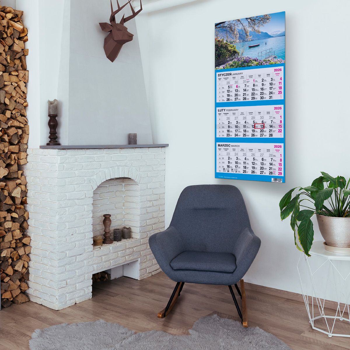 Kalendarz ścienny WIDOK 310mm x 790mm Press