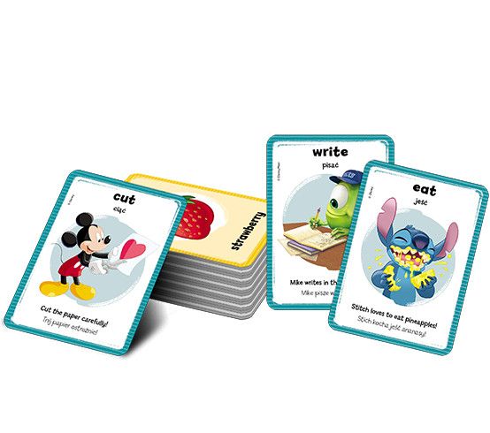 Książeczka edukacyjna Ameet Disney Uczy. Elementarz języka angielskiego. Karty (UEK 9302)