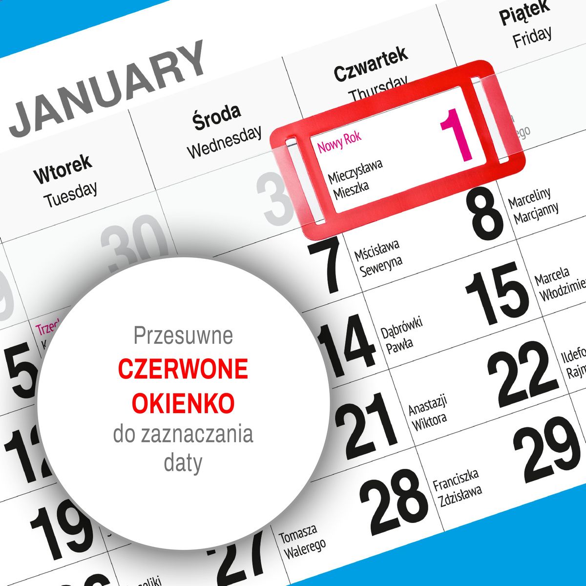 Kalendarz ścienny WIDOK 310mm x 790mm Press