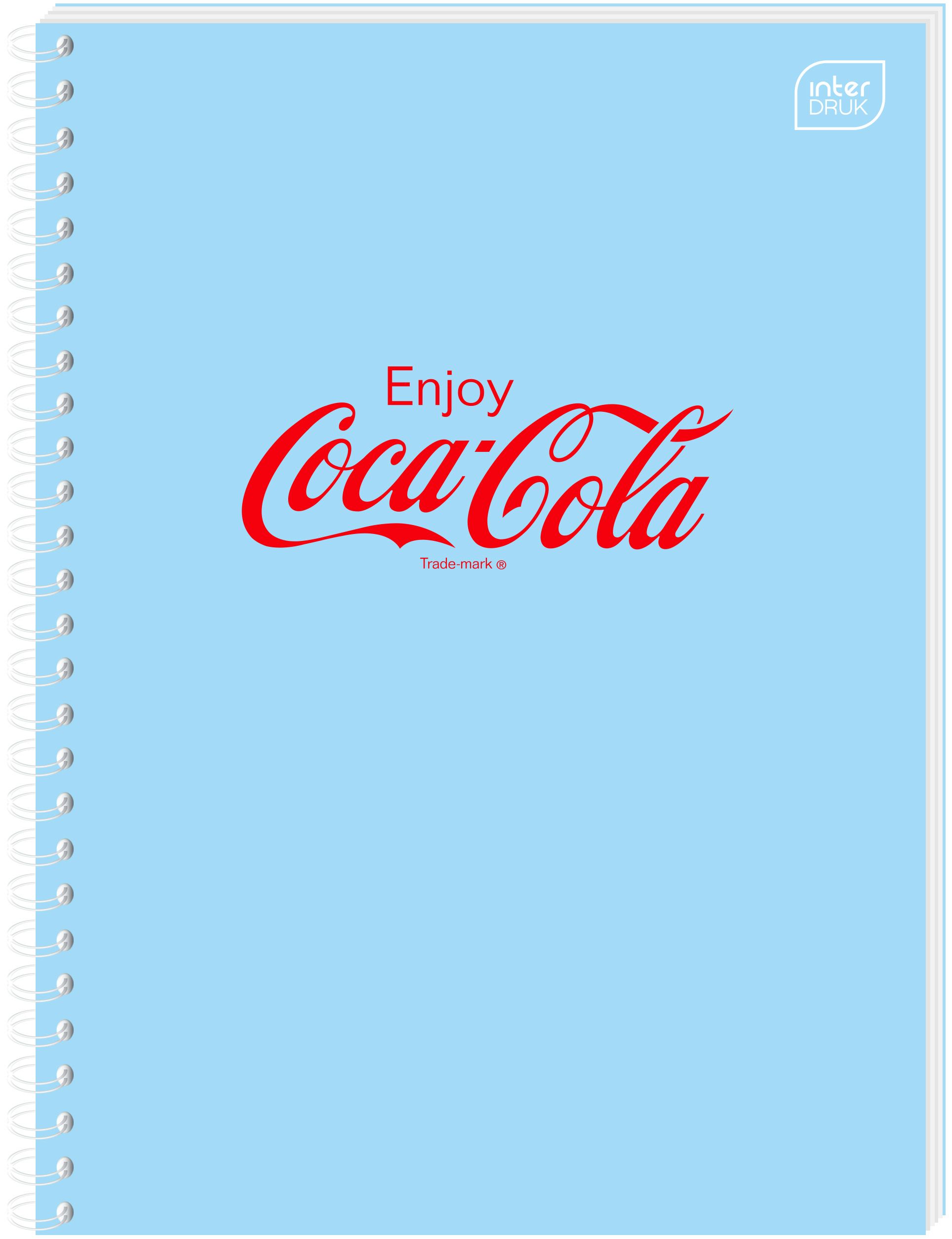 Kołozeszyt (kołonotatnik) Interdruk COCA COLA SOFT TOUCH A6 80k. 70g krata