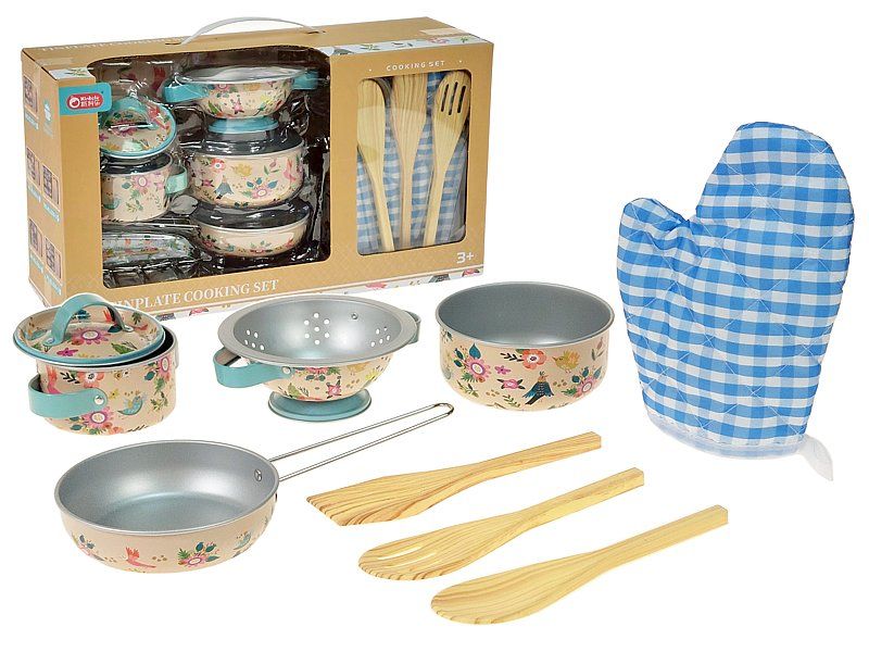 Naczynia zestaw metalowych garnków, z akcesoriami Adar (623675)