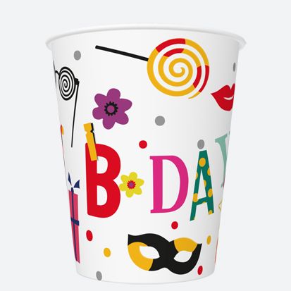 Kubek jednorazowy Pol-mak daisy papier 250ml (01)