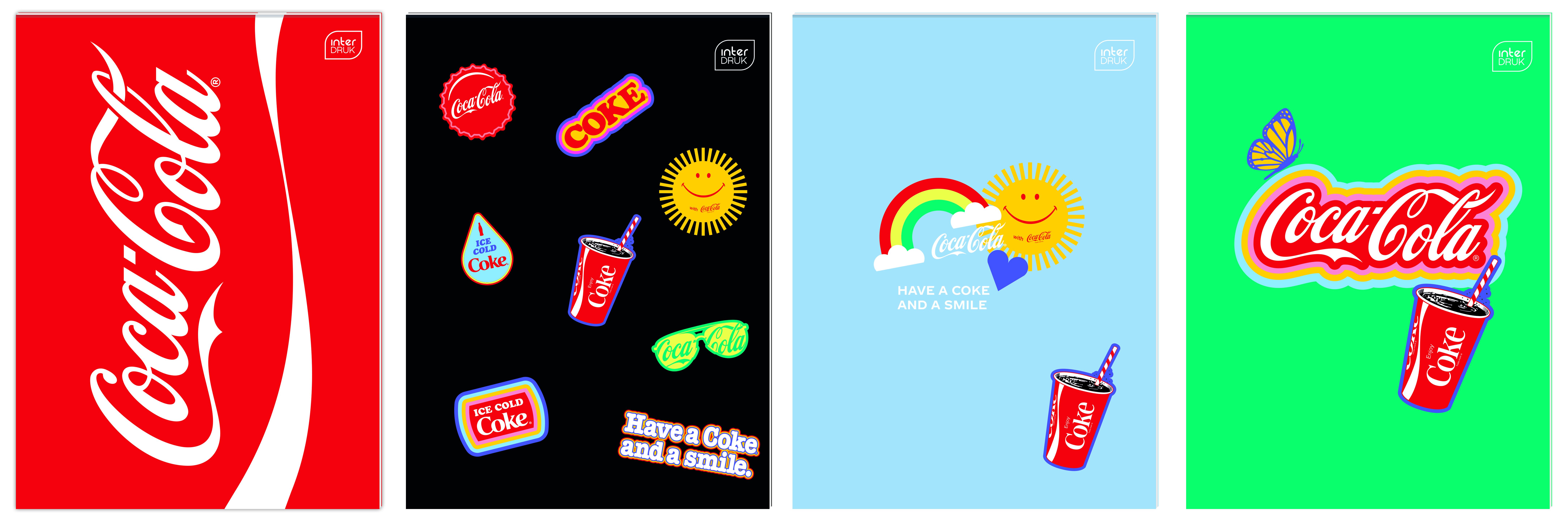 Zeszyt tematyczny COCA COLA MAT+UV A6 32k. krata Interdruk (do słówek)
