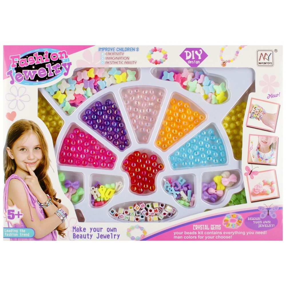 Koraliki dla dziewczynki do nawlekania Mega Creative (532515)