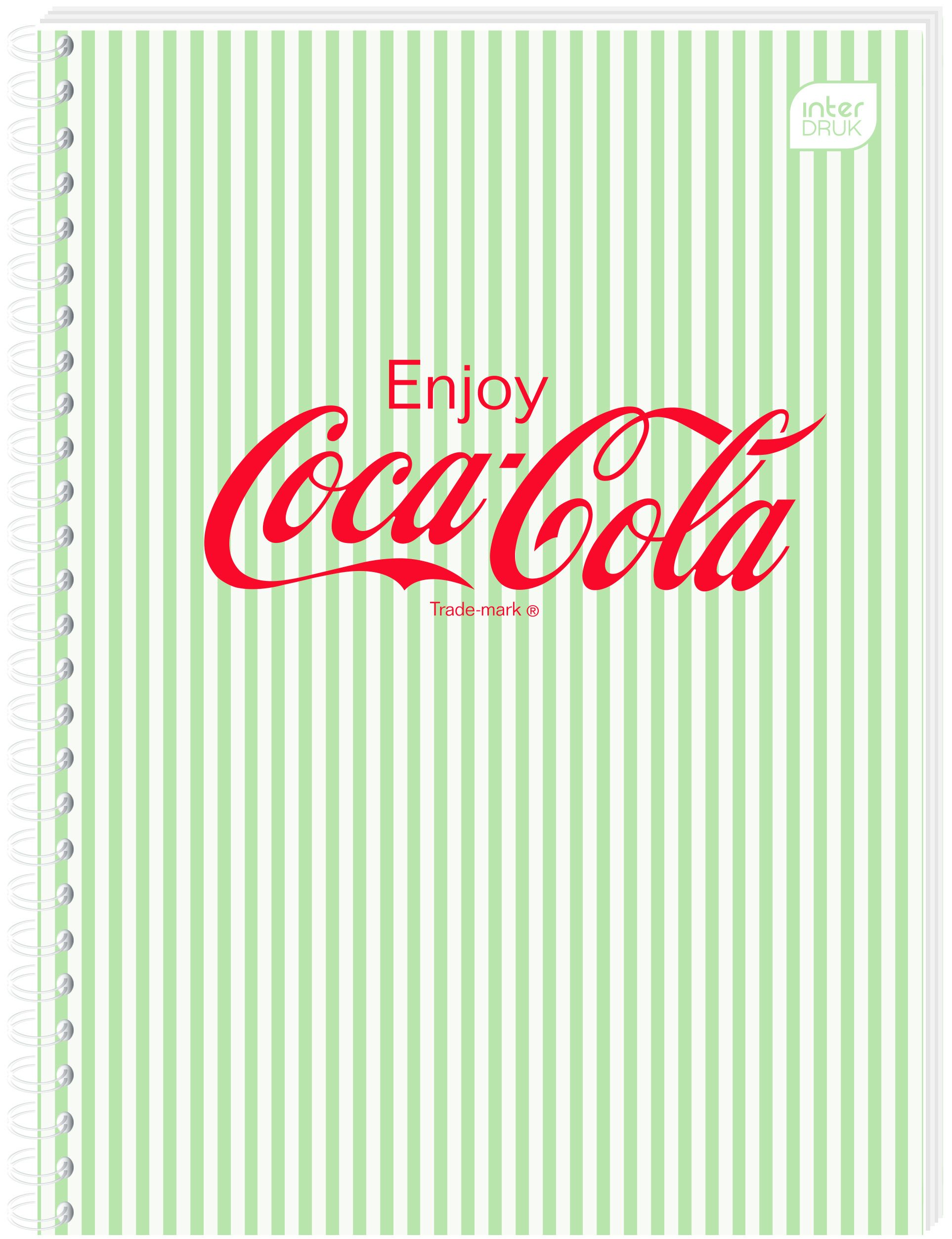 Kołozeszyt (kołonotatnik) Interdruk COCA COLA SOFT TOUCH A6 80k. 70g krata