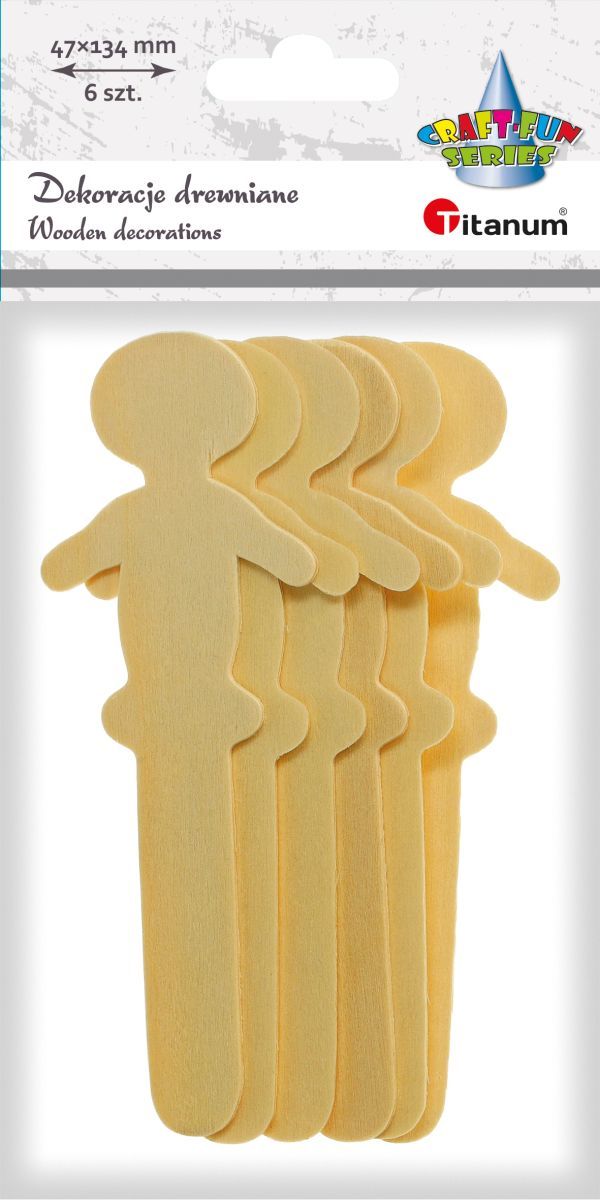Ozdoba drewniana Craft-Fun Series patyczki z dekoracją Titanum (175047X)