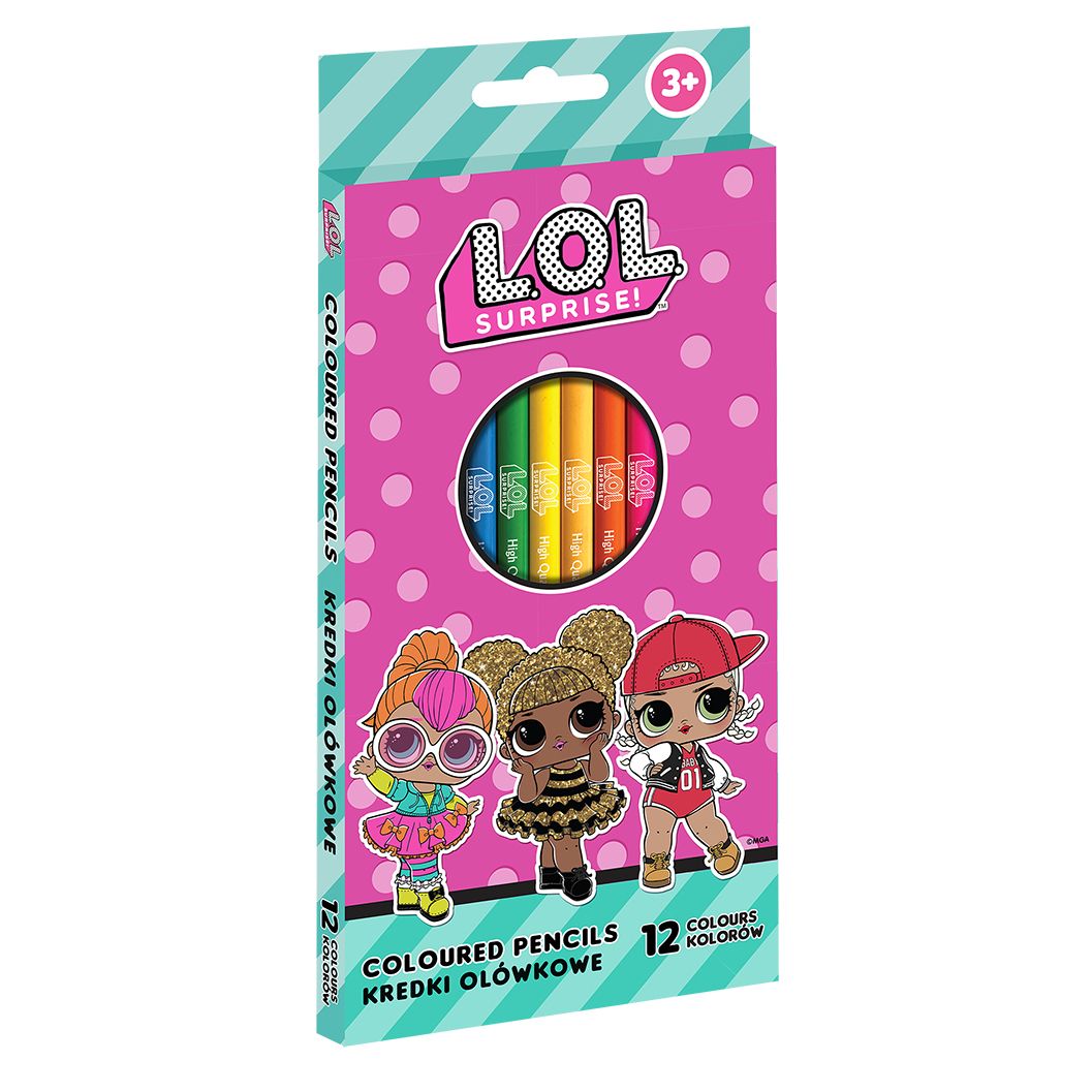 Kredki ołówkowe LOL 12 kol. Astrapap (312024053)