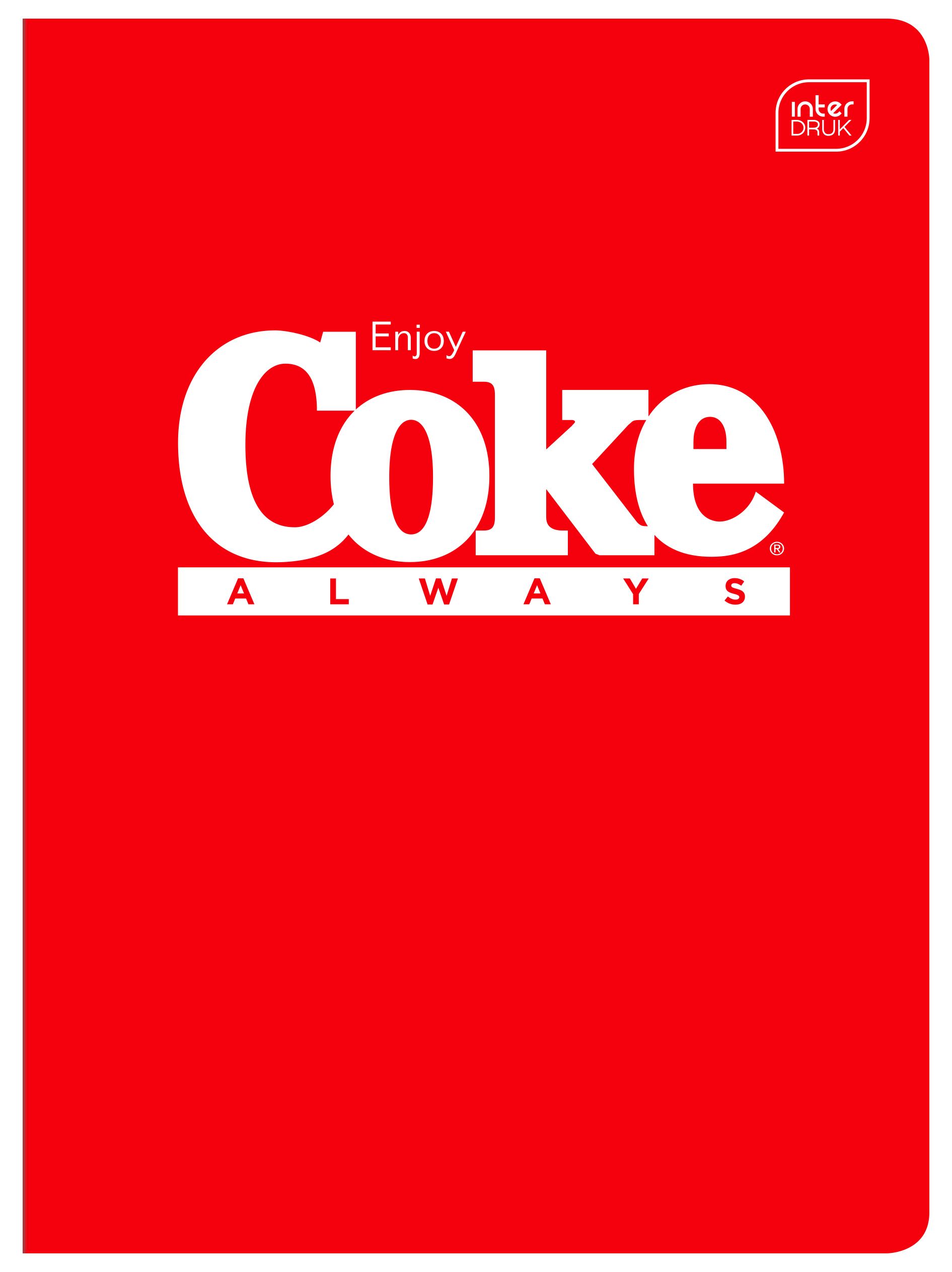 Zeszyt HYBRID COCA COLA A5 60k. 70g krata Interdruk